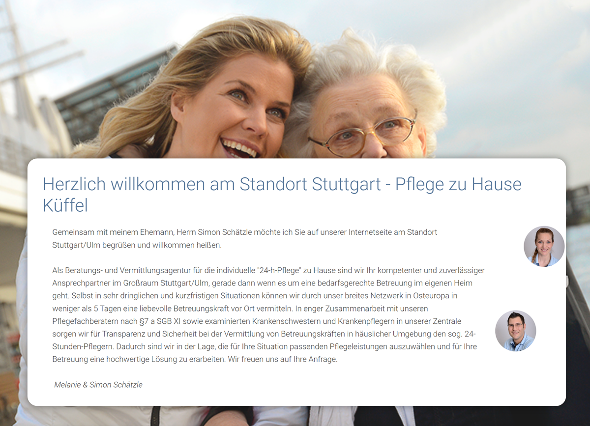 Pflegekräfte Stuttgart ↗️ Pflege-zu-Hause ☎️: 24h Pflege, Altenpflege, Seniorenbetreuung, Betreuungskräfte